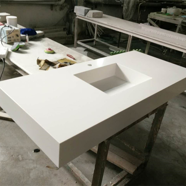 White Quartz Vanity Top